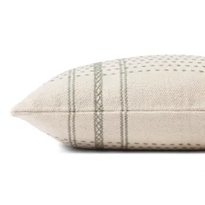 Pillows Ivory / Sage Pillow (16\" X 26\" Cover Only)