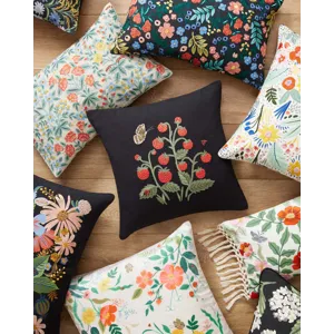 Loloi X Rifle Paper Co. 22\" X 22\", Cover Only Pillow