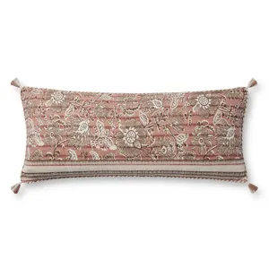 Loloi PLL0112 Rose / Ivory 13\'\' x 35\'\' Cover Only Pillow