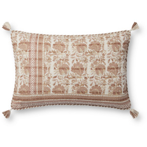 Loloi PLL0117 Blush / Ivory 13'' x 21'' Cover Only Pillow