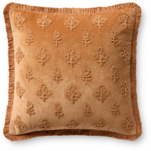 Chris Loves Julia x Loloi Darla Clay 18'' x 18'' Cover w/Poly Pillow