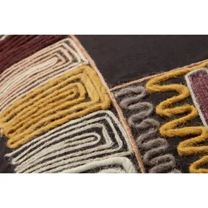 Pillows Black / Multi Pillow (22\" X 22\" Cover W/Down)