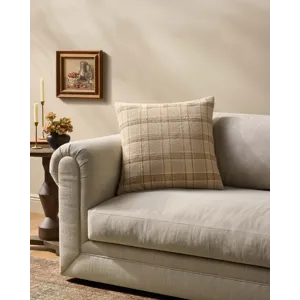 Amber Lewis x Loloi Golden Natural / Multi 22\'\' x 22\'\' Cover w/Poly Pillow