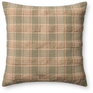Amber Lewis x Loloi Golden Olive / Multi 20'' x 20'' Cover w/Down Pillow