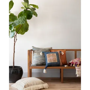 Pillows Navy / Multi Pillow (18\" X 18\" Cover W/Down)