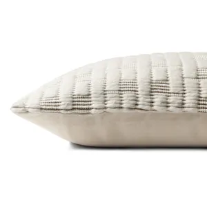 Pillows Ivory / Coffee Pillow (16\" X 26\" Cover W/Down)