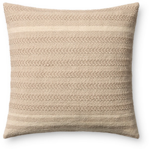 Amber Lewis x Loloi Blair Beige 22'' x 22'' Cover w/Down Pillow