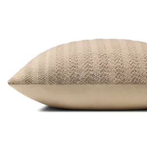 Amber Lewis x Loloi Blair Beige 22\'\' x 22\'\' Pillow Cover Only