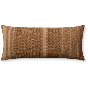 Amber Lewis x Loloi Blair Brown 13'' x 35'' Cover w/Poly Pillow