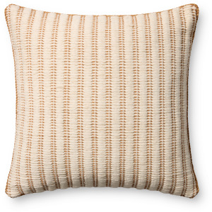 Amber Lewis x Loloi Callahan Natural / Amber 24'' x 24'' Pillow Cover Only