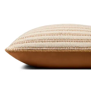 Amber Lewis x Loloi Callahan Natural / Amber 24\'\' x 24\'\' Cover w/Poly Pillow