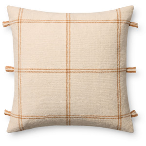 Amber Lewis x Loloi Lainey Natural / Amber 24'' x 24'' Cover w/Down Pillow