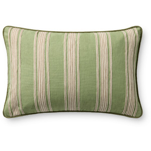 Chris Loves Julia x Loloi Verona Green 13'' x 21'' Cover w/Poly Pillow