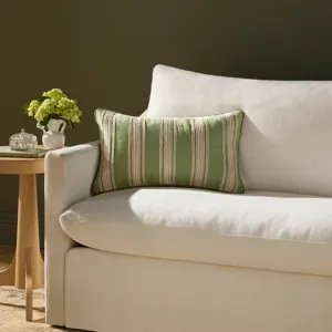 Chris Loves Julia x Loloi Verona Green 13\'\' x 21\'\' Pillow Cover Only