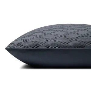 Chris Loves Julia x Loloi Cary Blue 26\'\' x 26\'\' Cover w/Poly Pillow