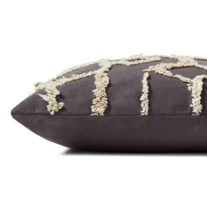 Pillows Black / Ivory Pillow (22\" X 22\" Cover W/Down)