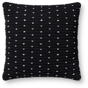 Loloi PLL0118 Black 18'' x 18'' Cover Only Pillow