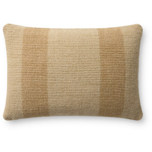 Leanne Ford x Loloi Mistwood Beige 16'' x 26'' Pillow Cover Only