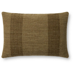 Leanne Ford x Loloi Mistwood Brown 16'' x 26'' Cover w/Down Pillow