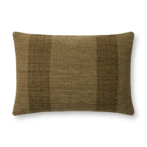 Leanne Ford x Loloi Mistwood Brown 16\'\' x 26\'\' Pillow Cover Only
