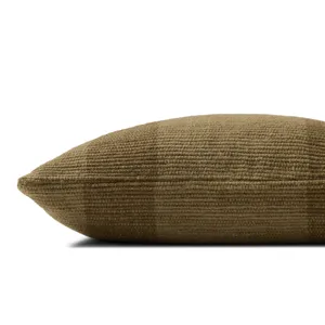 Leanne Ford x Loloi Mistwood Brown 16\'\' x 26\'\' Pillow Cover Only