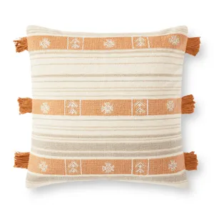 Pillows Natural / Orange Pillow (22\" X 22\" Cover Only)