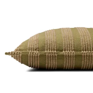 Amber Lewis x Loloi Aspyn Olive 20\'\' x 20\'\' Pillow Cover Only