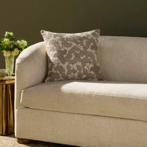 Chris Loves Julia x Loloi Fawn Ivory / Silver 20\'\' x 20\'\' Pillow Cover Only