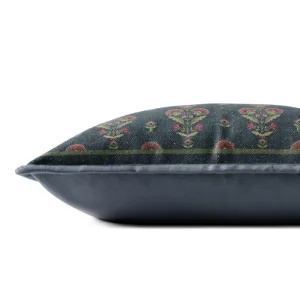 Chris Loves Julia x Loloi Marigold Blue / Multi 13\'\' x 21\'\' Pillow Cover Only