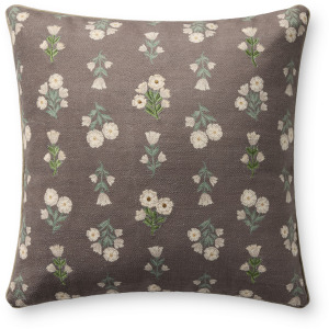 Chris Loves Julia x Loloi Posie Mauve / Multi 20'' x 20'' Cover w/Down Pillow