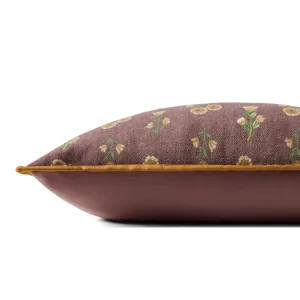 Chris Loves Julia x Loloi Posie Wine / Multi 12\'\' x 27\'\' Pillow Cover Only