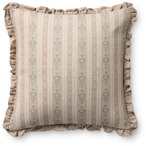 Chris Loves Julia x Loloi Liesel Ivory / Multi 20'' x 20'' Cover w/Down Pillow