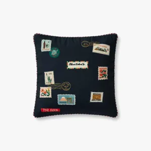 Loloi X Rifle Paper Co. 18\" X 18\", Cover Only Pillow