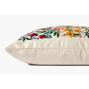 Loloi X Rifle Paper Co. 22\" X 22\", Poly-Filled Pillow