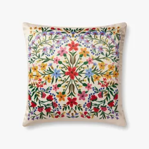 Loloi X Rifle Paper Co. 22\" X 22\", Poly-Filled Pillow