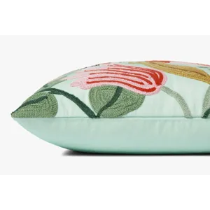 Loloi X Rifle Paper Co. 18\" X 18\", Poly-Filled Pillow