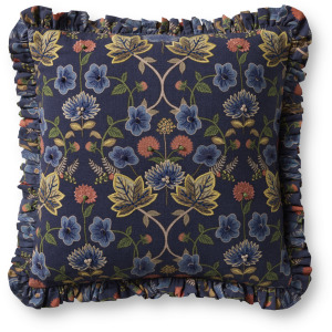 Rifle Paper Co. x Loloi Maple Blue / Multi 18'' x 18'' Cover w/Down Pillow