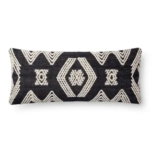 Magnolia Home By Joanna Gaines Pillows Indigo / Ivory Pillow (13" X 35" Cover W/Poly)