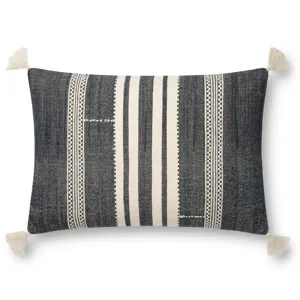 Magnolia Home By Joanna Gaines Pillows Navy / Ivory Pillow (16" X 26" Cover Only)