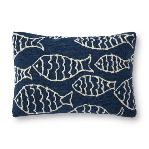 Pillows Navy Pillow (16\" X 26\" Cover W/Down)