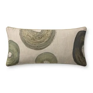 Brigette Romanek x Loloi Green / Multi 12\'\' x 27\'\' Cover w/Poly Pillow