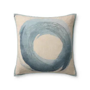Brigette Romanek x Loloi Blue 20\'\' x 20\'\' Cover Only Pillow
