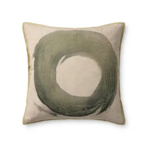 Brigette Romanek x Loloi Green 20\'\' x 20\'\' Cover Only Pillow