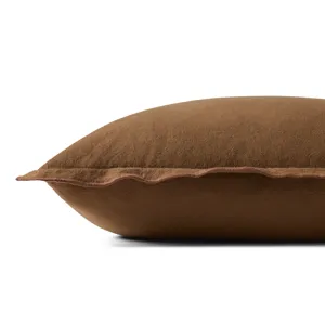 Leanne Ford x Loloi Captain Brown 26\'\' x 26\'\' Pillow Cover Only