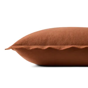 Leanne Ford x Loloi Captain Rust 26\'\' x 26\'\' Cover w/Poly Pillow