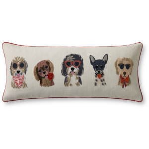 Rifle Paper Co. x Loloi Hot Dogs Ivory / Multi 13'' x 35'' Cover Only Pillow