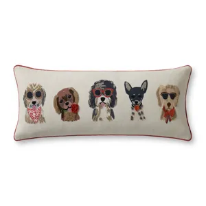 Rifle Paper Co. x Loloi Hot Dogs Ivory / Multi 13'' x 35'' Cover w/Poly Pillow