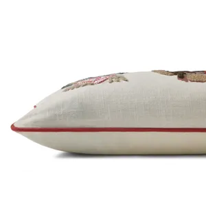 Rifle Paper Co. x Loloi Hot Dogs Ivory / Multi 13'' x 35'' Cover w/Poly Pillow