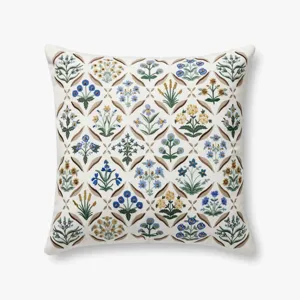 Loloi X Rifle Paper Co. 22\" X 22\", Cover Only Pillow
