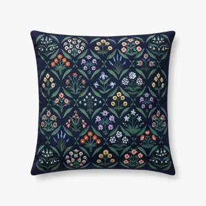 Loloi X Rifle Paper Co. 22\" X 22\", Poly-Filled Pillow